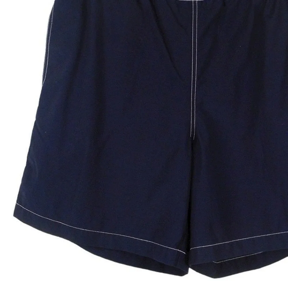 Grant Thomas Mens Swim Trunks M Blue Elastic Waist Mesh Lined Pockets Drawstring